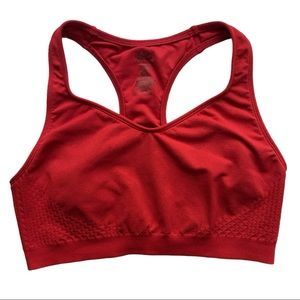 Sport Bra RED LARGE Fruit of The Loom T Back